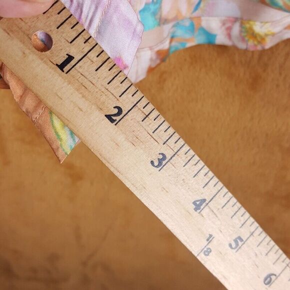 MAJORELLE Womens Shorts Small Orange Pull On Flounce Satin Pockets CONNIE - Picture 9 of 10